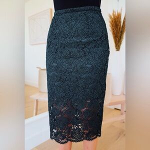 H&M Green Pencil Skirt for Women Size 8